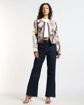 outryt by azorte Embroidered Open Front Jacket-picture-48