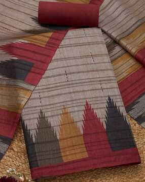 soch Women Ikat Print Unstitched Dress Material-picture-17