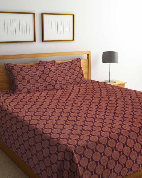 Arrabi Handwoven Cotton Double Size Bedcover with 2 Pillow Covers