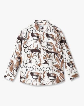 Boys Printed Relaxed Fit Shirt-image-20