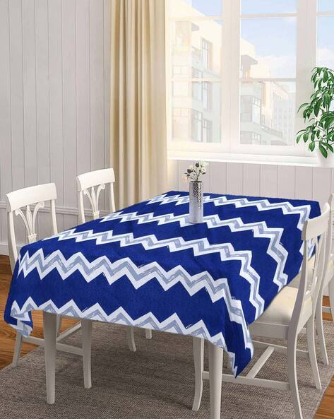 Arrabi Chevron Print Table Cover 89" x 59"