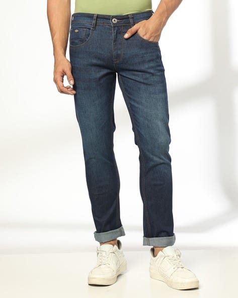 JOHN PLAYERS JEANS Men Lightly Washed Low-Rise Slim Fit Jeans