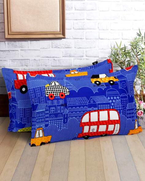 Arrabi Set of 2 Graphic Print Pillow Covers 27" x 17"