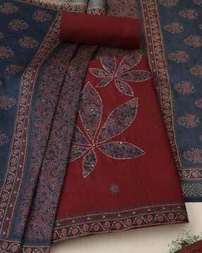 Women Floral Print Unstitched Dress Material