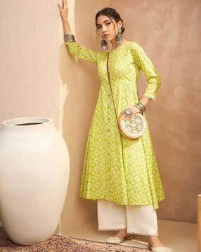 shae by sassafras Women Floral A-line Kurta-picture-36
