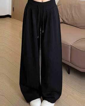 outzidr global Women Wide-Leg Track Pants with Drawstring Waist-picture-23