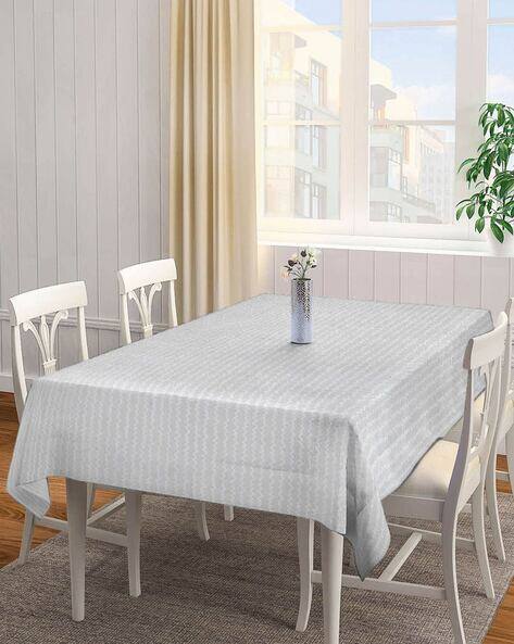 Arrabi Striped Cotton Blend 8 Seater Table Cover