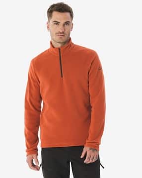 QUECHUA - Men Mountain Hiking Half Zip Fleece Jacket