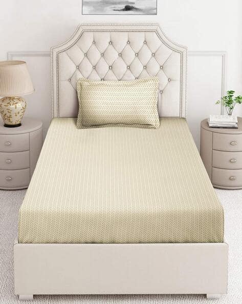 Arrabi Cotton Bedsheet With 1 Pillow Cover