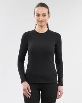 WEDZE - Women Solid Thermal Tops-image-0