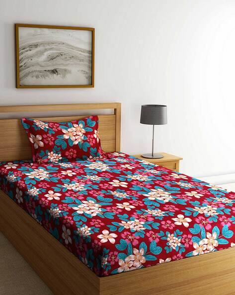 Arrabi Single Bed Sheet with Pillow Cover