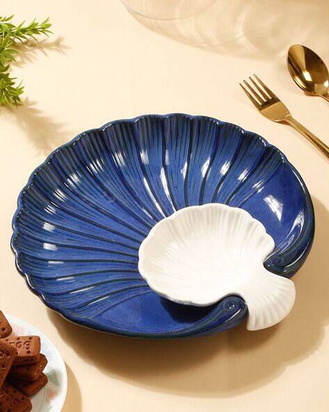 Arrabi Glossy Ceramic Shell Platter Sets