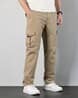 Men Relaxed Fit Flat-Front Cargo Pants