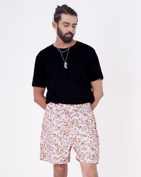 Hivora Men Floral Print Regular Fit Shorts