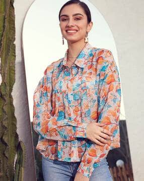 street9 Women Printed Relaxed Fit Shirt-picture-13