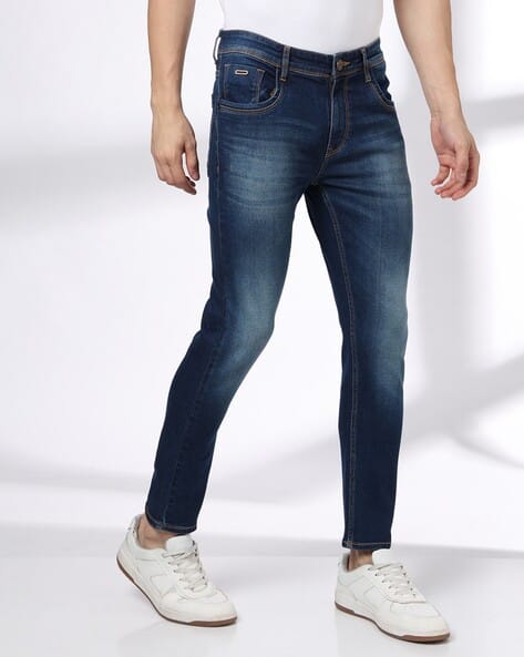 JOHN PLAYERS JEANS Men Mid-Wash Low-Rise Skinny Fit Jeans