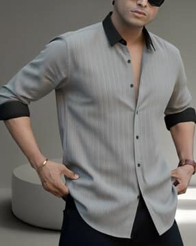 Men Striped Regular Fit Shirt