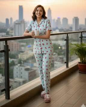 jade & julie Women Printed Nightwear Set-picture-38
