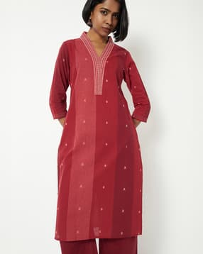 max Women Embroidered Straight Kurta-picture-25