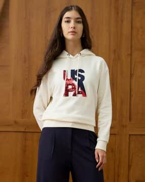 u.s. polo assn. Women Regular Fit Graphic Hoodie-picture-36