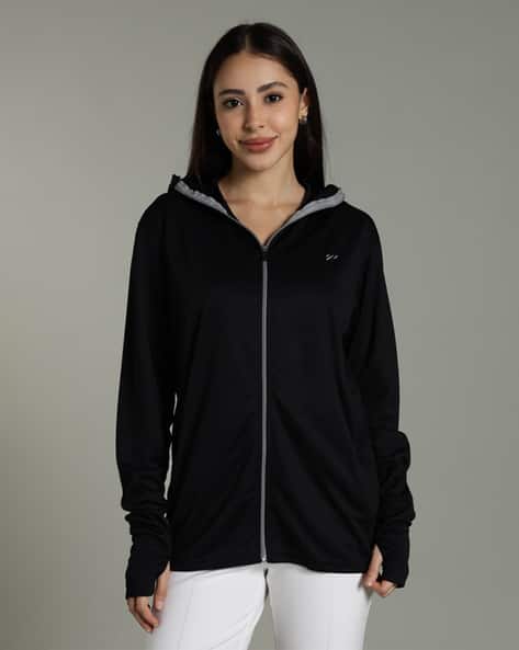 BLUE TYGA Women UPF 50+ Hooded Sunscreen Jacket