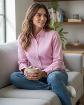 fuback x ag Women Striped Regular Fit Shirt with Spread Collar-picture-53