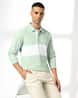 Men Colourblock Slim Fit Polo T-Shirt