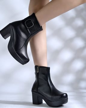  Women Ankle-Length Boots with Zip-Closure-image-23