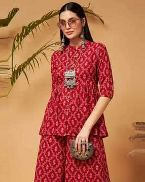 shae by sassafras Women Printed Relaxed Fit Top with Mandarin Collar-picture-16