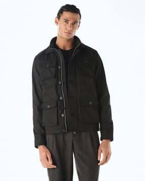 jack & jones Men Regular Fit Bomber Jacket with Flap Pockets-picture-48