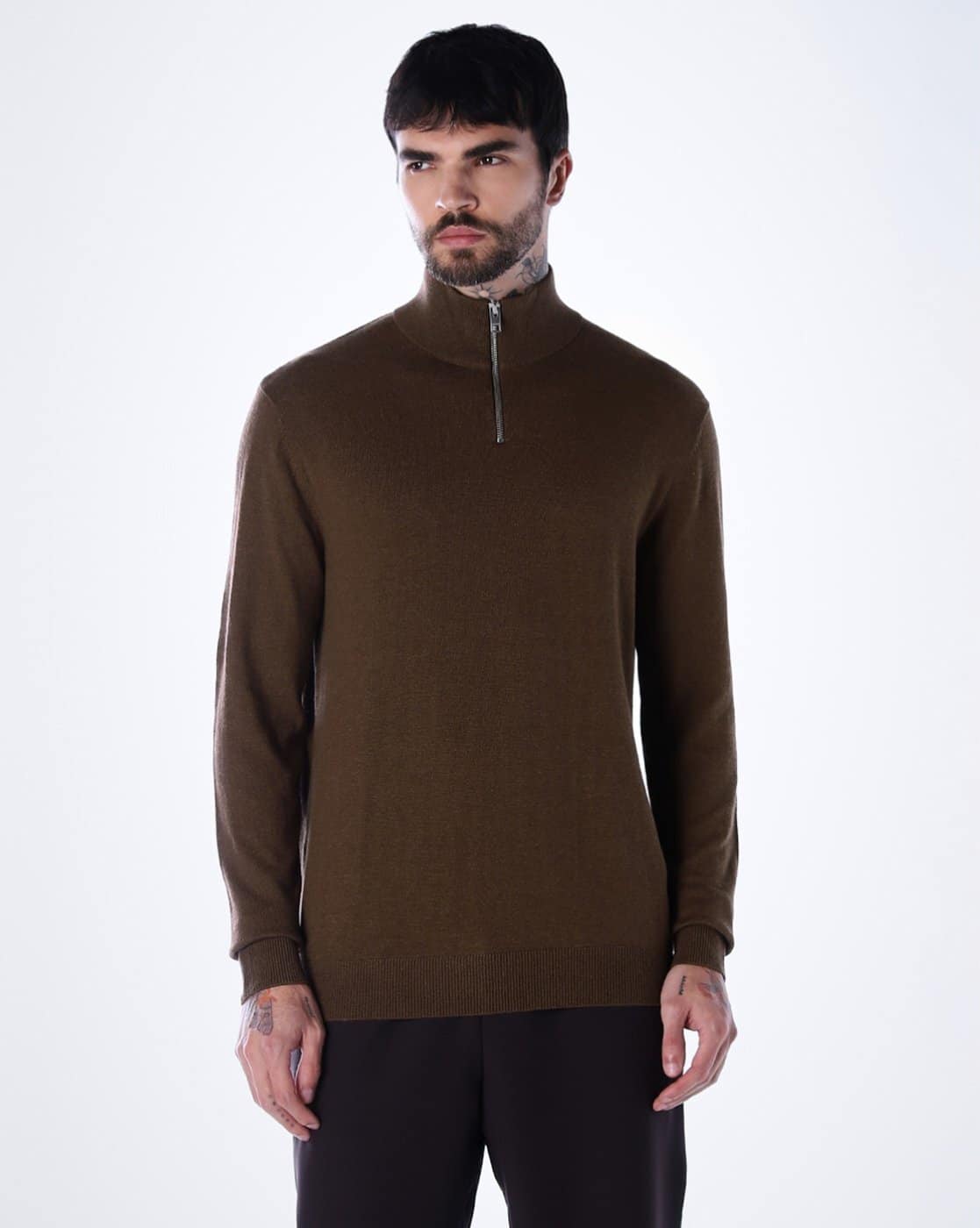 Jack & Jones Men Ribbed Slim Fit Pullover