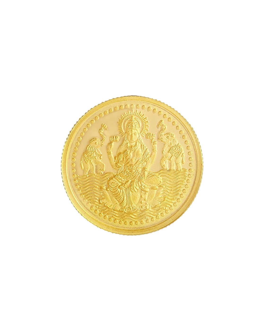 Malabar Gold & Diamonds Gold Laxmi Coin For Women (Gold, FreeSize)