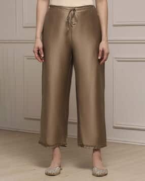 biba Women Straight Palazzos with Elasticated Waist-picture-23