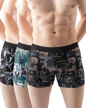 panicia Men Pack of 3 Printed Trunks-picture-19