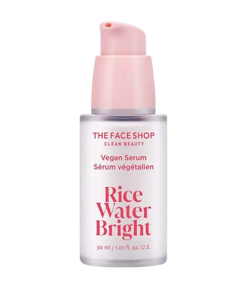 The Face Shop Rice Water Serum with Niacinamide And HA Brightens Skin Fades Blemishes And Acne Marks
