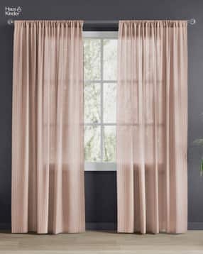 haus & kinder Set of 2 Sheer Door Curtains with Rod-Pockets-picture-52