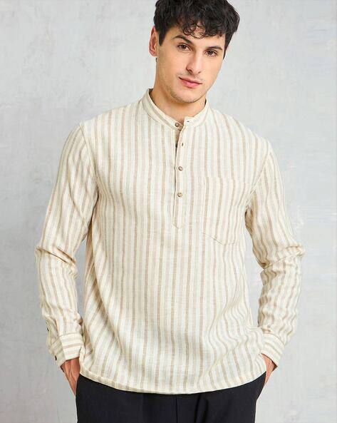 MASCLN SASSAFRAS Men Regular Fit Striped Shirt