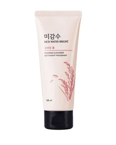 The Face Shop Rice Water Bright Foaming Cleanser- Best Korean Face Wash for Glowing Skin