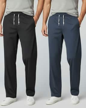 indiclub Men Pack of 2 Straight Trackpants with Insert Pockets-picture-30