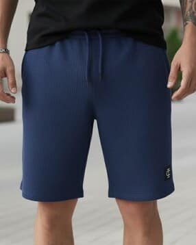 indiclub Men Popcorn Regular Fit Flat-Front Shorts-picture-31