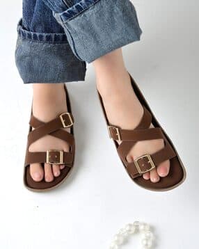 Women Flat Sandals with Synthetic Upper-image-5