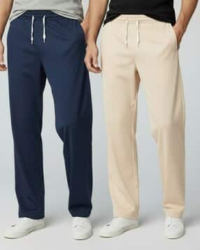 indiclub Men Pack of 2 Straight Trackpants with Insert Pockets-picture-27
