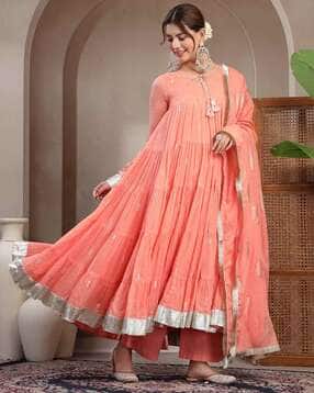 Cotton Anarkali Kurta Set-image-7