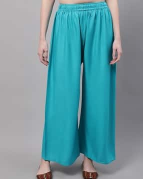 valles365 Women Palazzos with Elasticated Waistband-picture-43
