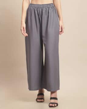 valles365 Women Palazzos with Elasticated Waistband-picture-51
