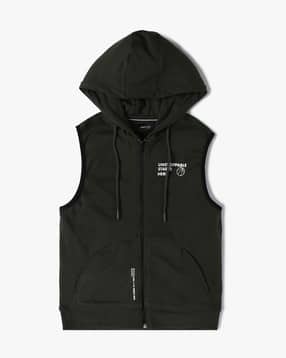 altheory by azorte Relaxed Fit Hooded Front Open Tank-picture-53