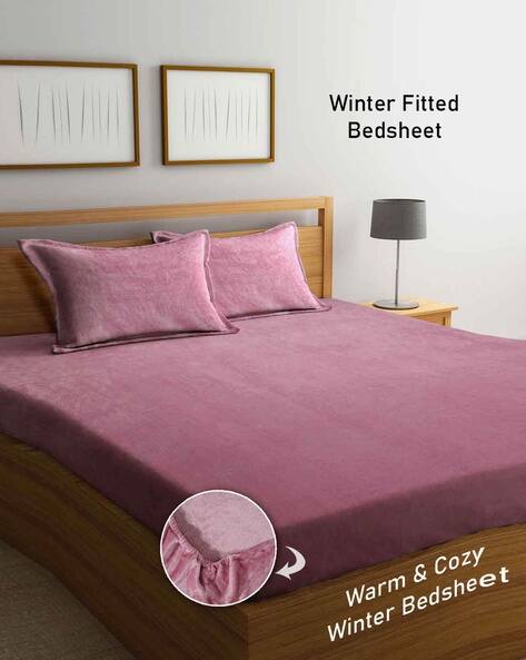 Arrabi 250 TC Printed King-Size Bedsheet with Pillow Covers