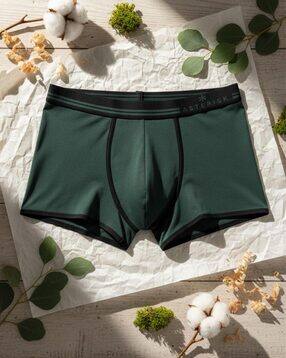 asterisk Striped Trunks with Elasticated Waistband-picture-41