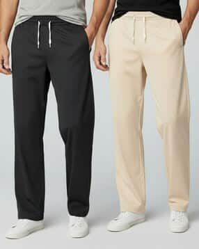 indiclub Men Pack of 2 Straight Trackpants with Insert Pockets-picture-26
