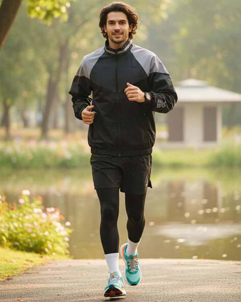 NEONOMAD Men Colourblocked Regular Fit Track Jacket